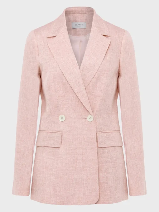 Best Sale Hobbs Nancy Jacket Dusty Rose