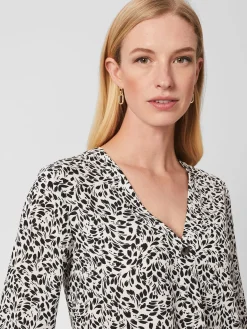 Cheap Hobbs Nelle Blouse Ivory Black