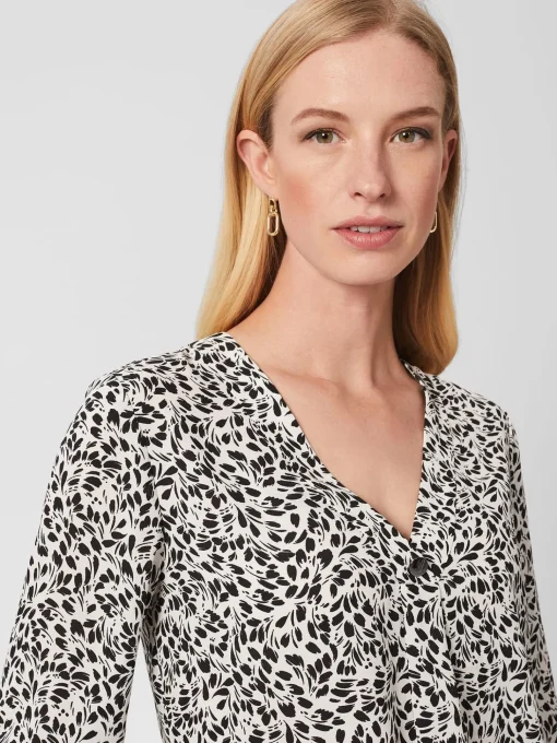 Cheap Hobbs Nelle Blouse Ivory Black