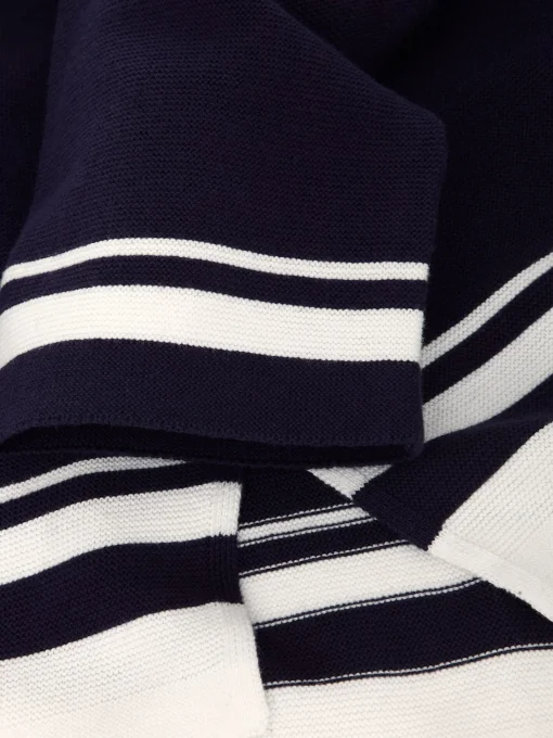 Outlet Hobbs Nellie Cotton Stripe Jumper True Navy White