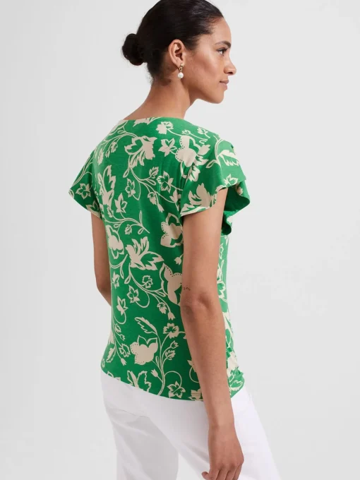 Hot Hobbs Nessie Printed Top Green Multi