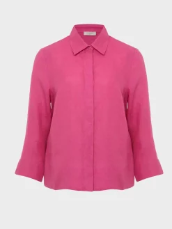 Shop Hobbs Nita Shirt Deep Fuchsia
