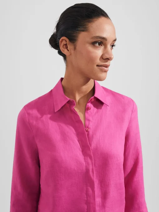 Shop Hobbs Nita Shirt Deep Fuchsia