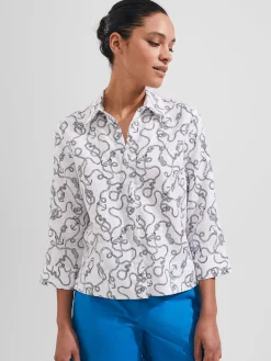 Hot Hobbs Nita Shirt Ivory Multi