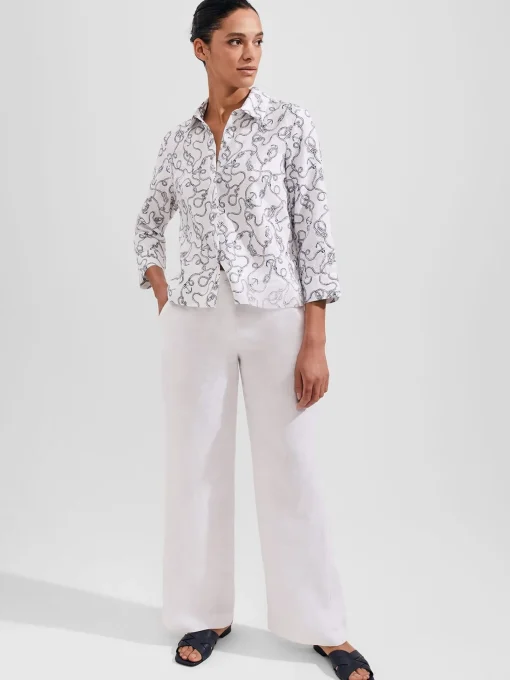 Hot Hobbs Nita Shirt Ivory Multi