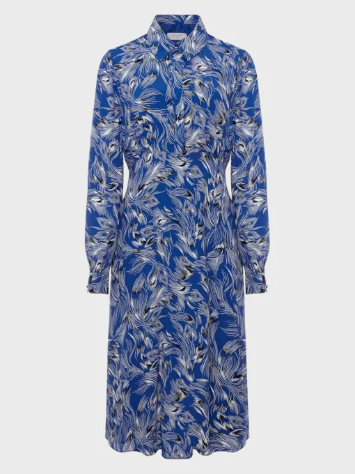 Fashion Hobbs Octavia Shirt Dress Blue Multi
