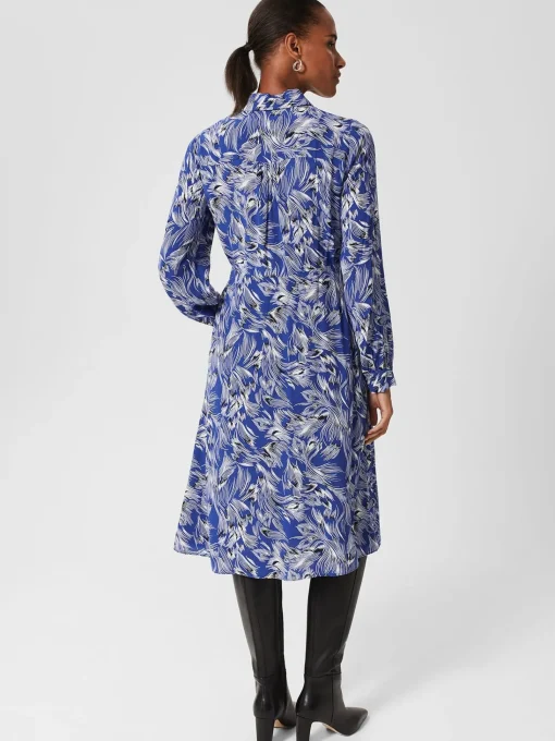 Fashion Hobbs Octavia Shirt Dress Blue Multi