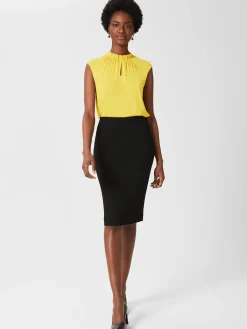 Store Hobbs Ophelia Pencil Skirt Black