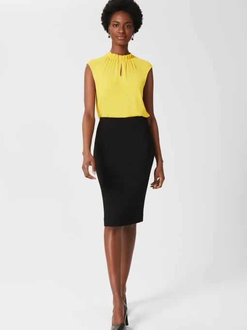 Store Hobbs Ophelia Pencil Skirt Black