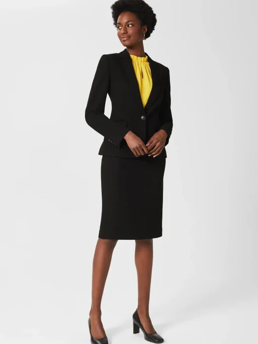 Store Hobbs Ophelia Pencil Skirt Black