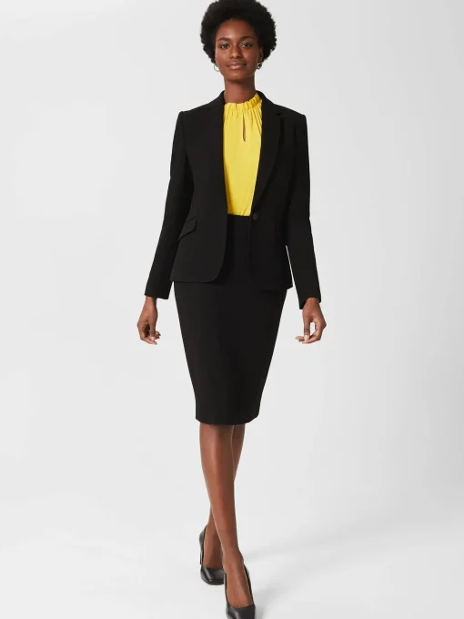 Store Hobbs Ophelia Pencil Skirt Black