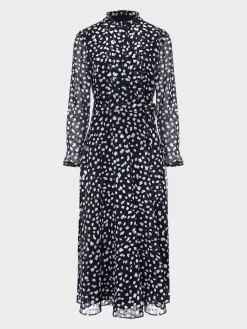 Sale Hobbs Orla Fit And Flare Dress Black Multi