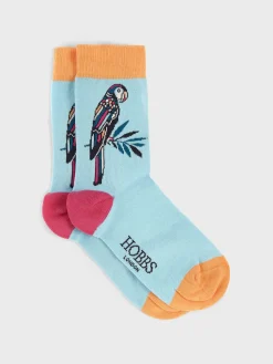 Best Hobbs Parrot Sock Blue Multi