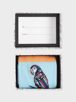 Best Hobbs Parrot Sock Blue Multi