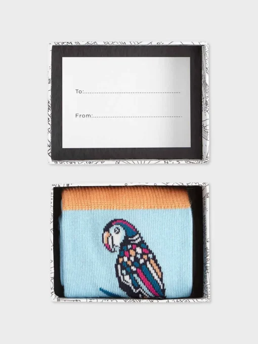 Best Hobbs Parrot Sock Blue Multi