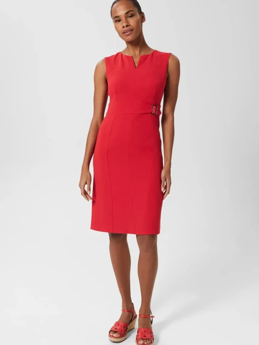 Shop Hobbs Petite Alyssa Dress Flame Red