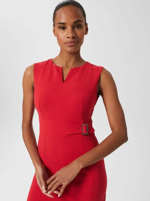 Shop Hobbs Petite Alyssa Dress Flame Red