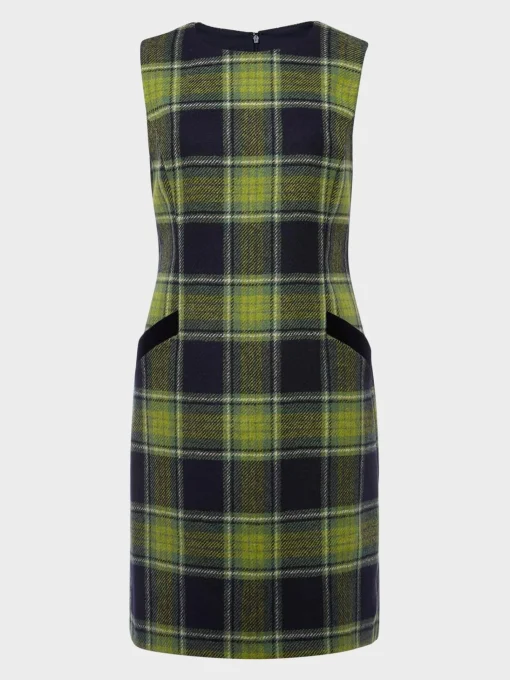 Best Sale Hobbs Petite Amaris Wool Dress Green Navy