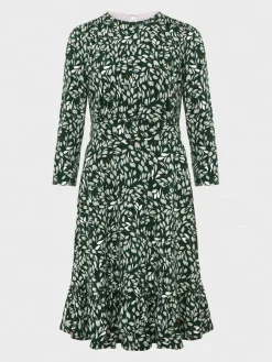 Outlet Hobbs Petite Ami Dress Sage Green Mult