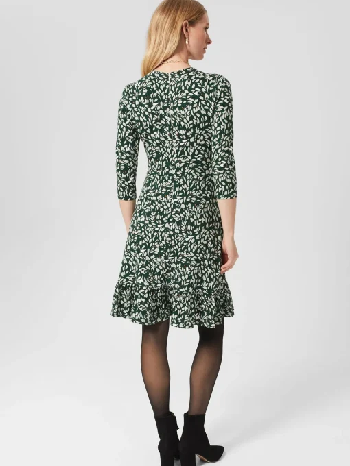 Outlet Hobbs Petite Ami Dress Sage Green Mult