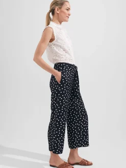 Cheap Hobbs Petite Astrid Crop Navy Ivory