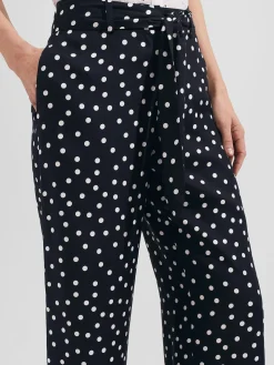 Cheap Hobbs Petite Astrid Crop Navy Ivory