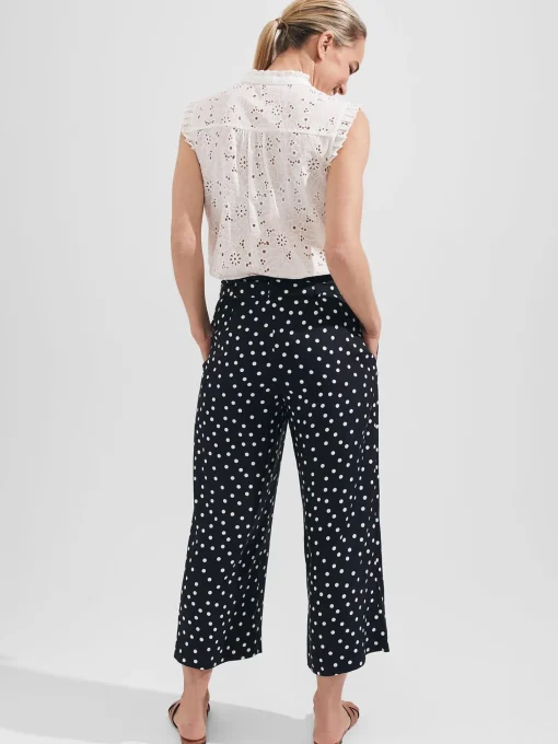 Cheap Hobbs Petite Astrid Crop Navy Ivory