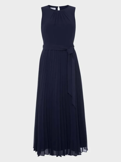 Sale Hobbs Petite Blythe Midi Dress Midnight Navy