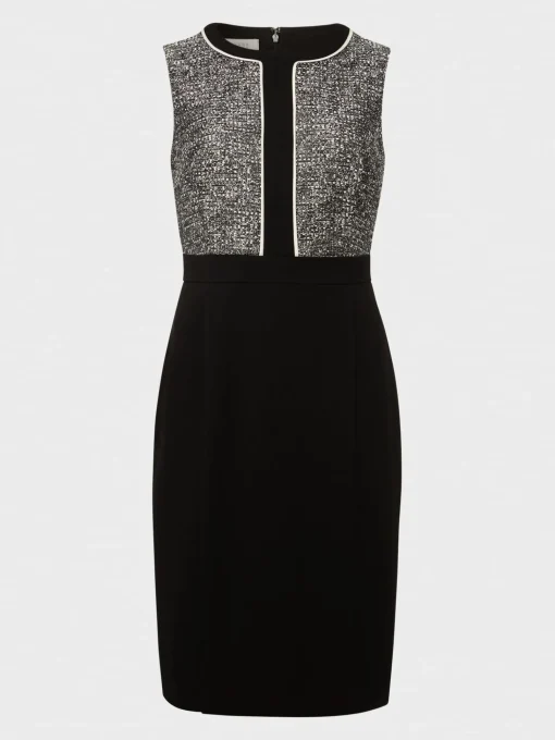 Sale Hobbs Petite Brienna Dress Black Ivory