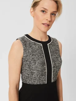 Sale Hobbs Petite Brienna Dress Black Ivory