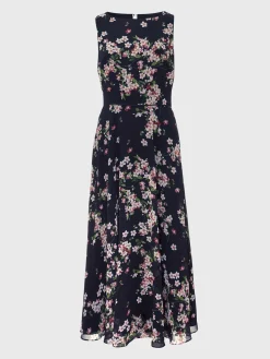 Fashion Hobbs Petite Carly Dress Navy Pink Multi