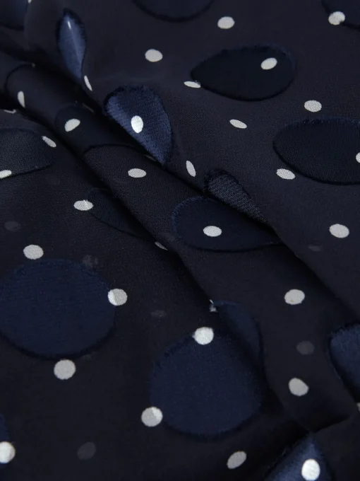 Clearance Hobbs Petite Ceira Spot Dress Navy Ivory