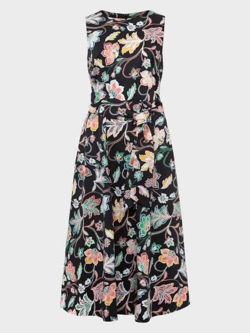 Store Hobbs Petite Emilie Dress Black Multi