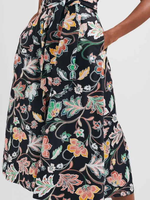 Store Hobbs Petite Emilie Dress Black Multi