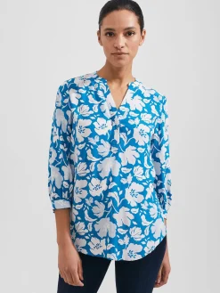Sale Hobbs Petite Essie Blouse Imperial Blue