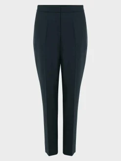 Store Hobbs Petite Gael Wool Blend Trousers Deep Pine Green