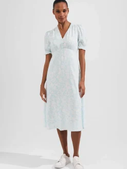 Fashion Hobbs Petite Helen Dress Blue Ivory
