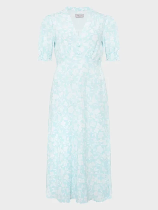 Fashion Hobbs Petite Helen Dress Blue Ivory