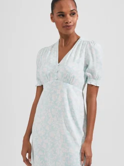 Fashion Hobbs Petite Helen Dress Blue Ivory