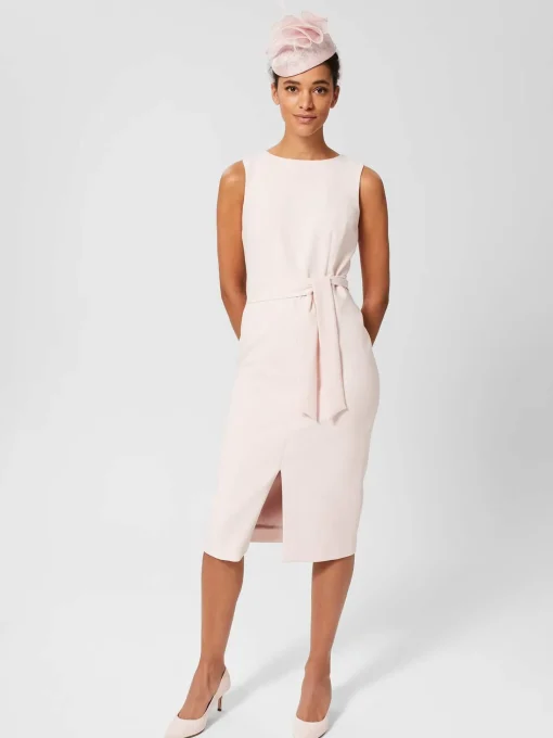 Cheap Hobbs Petite Kaia Shift Dress Pale Pink