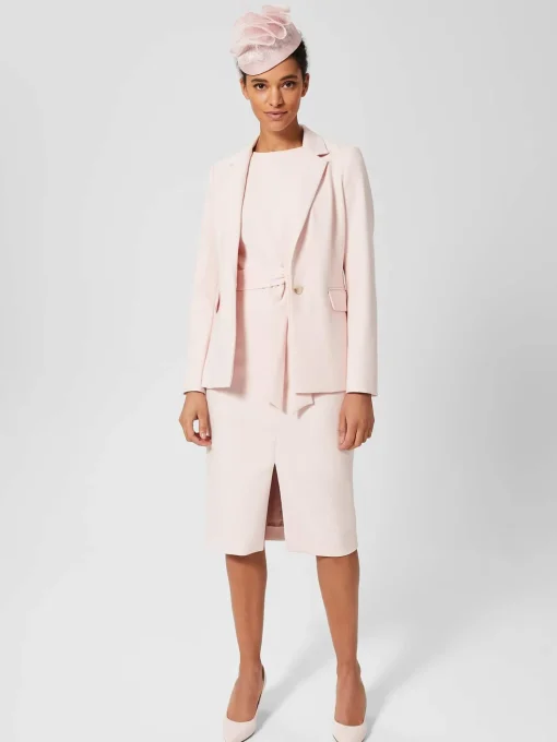 Cheap Hobbs Petite Kaia Shift Dress Pale Pink