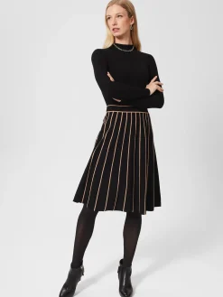 Best Sale Hobbs Petite Lena Knitted Dress Black Stone