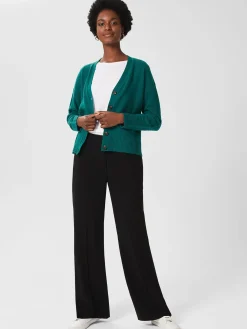 Store Hobbs Petite Mel Straight Trousers Black