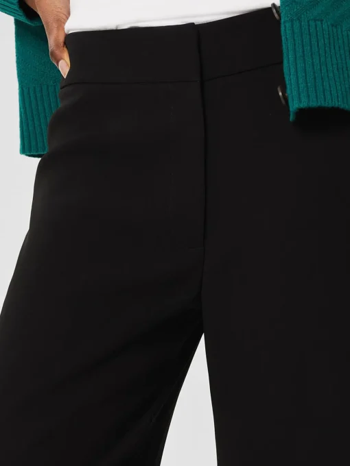 Store Hobbs Petite Mel Straight Trousers Black