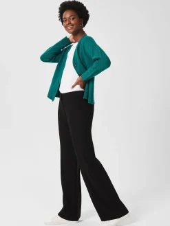Store Hobbs Petite Mel Straight Trousers Black