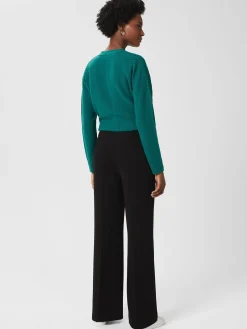Store Hobbs Petite Mel Straight Trousers Black