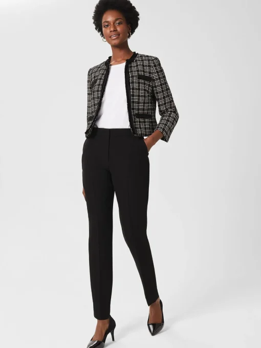 Best Hobbs Petite Mel Tapered Trousers Black