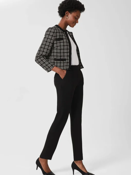 Best Hobbs Petite Mel Tapered Trousers Black