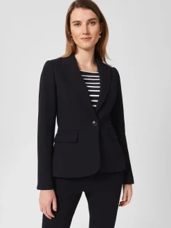 Shop Hobbs Petite Mia Jacket Navy