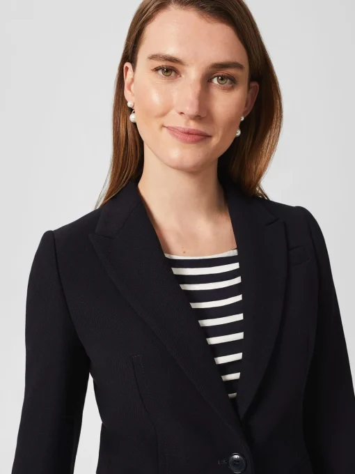 Shop Hobbs Petite Mia Jacket Navy